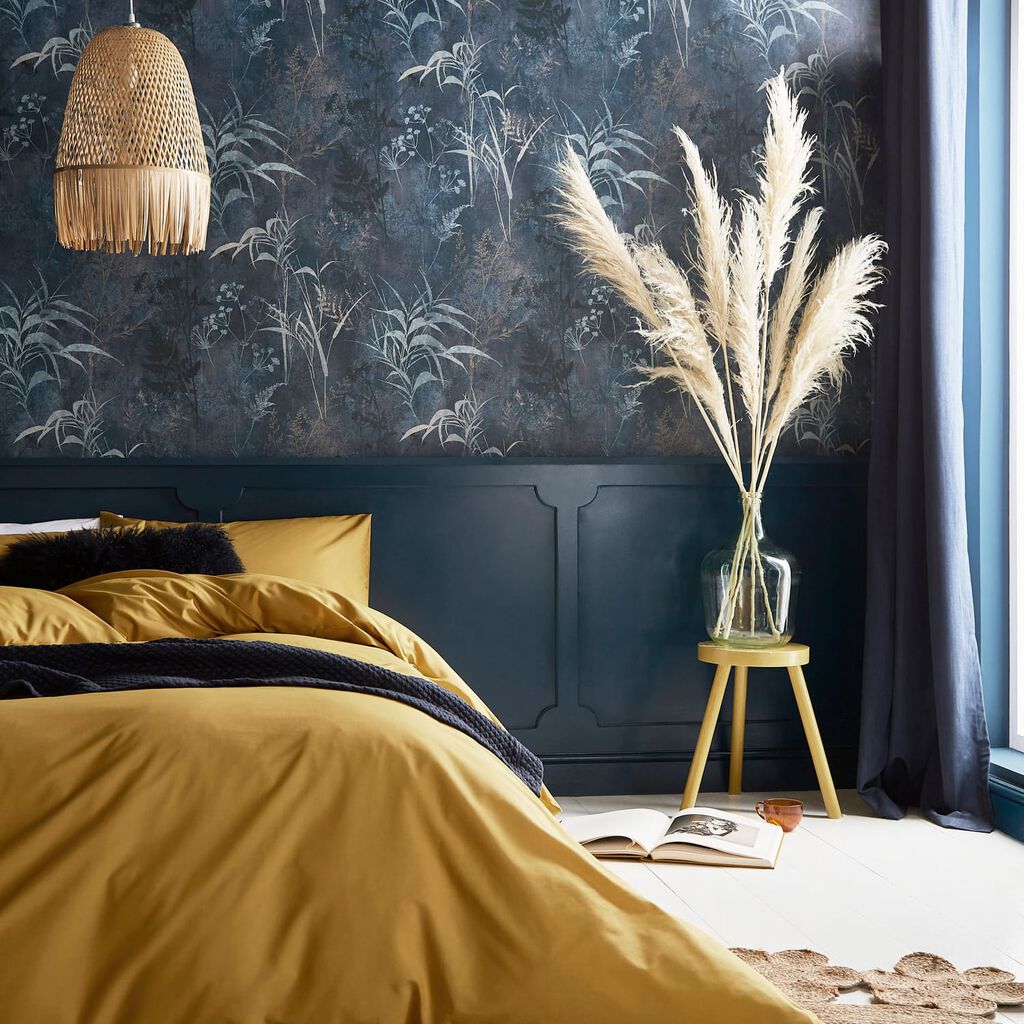 115044 - Restore Wallpaper - Midnight - Graham & Brown