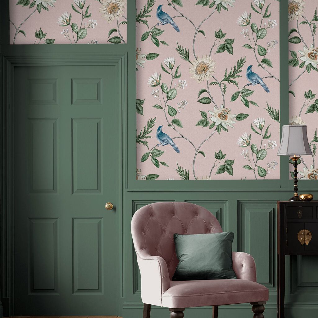 115045 - Nuit Wallpaper - Blush - Graham & Brown