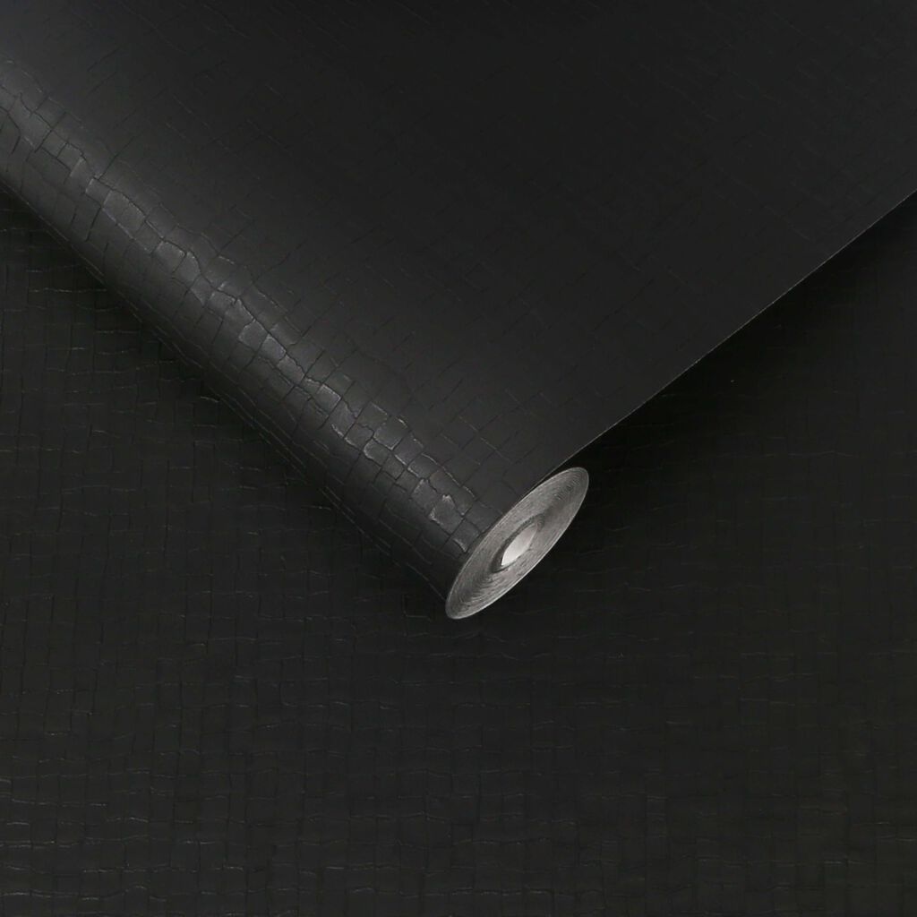 115250 - Serpentine Wallpaper - Black - Graham & Brown