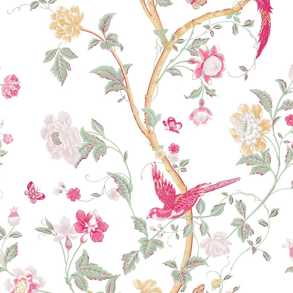 115254 - Summer Palace Wallpaper - Peony - Laura Ashley