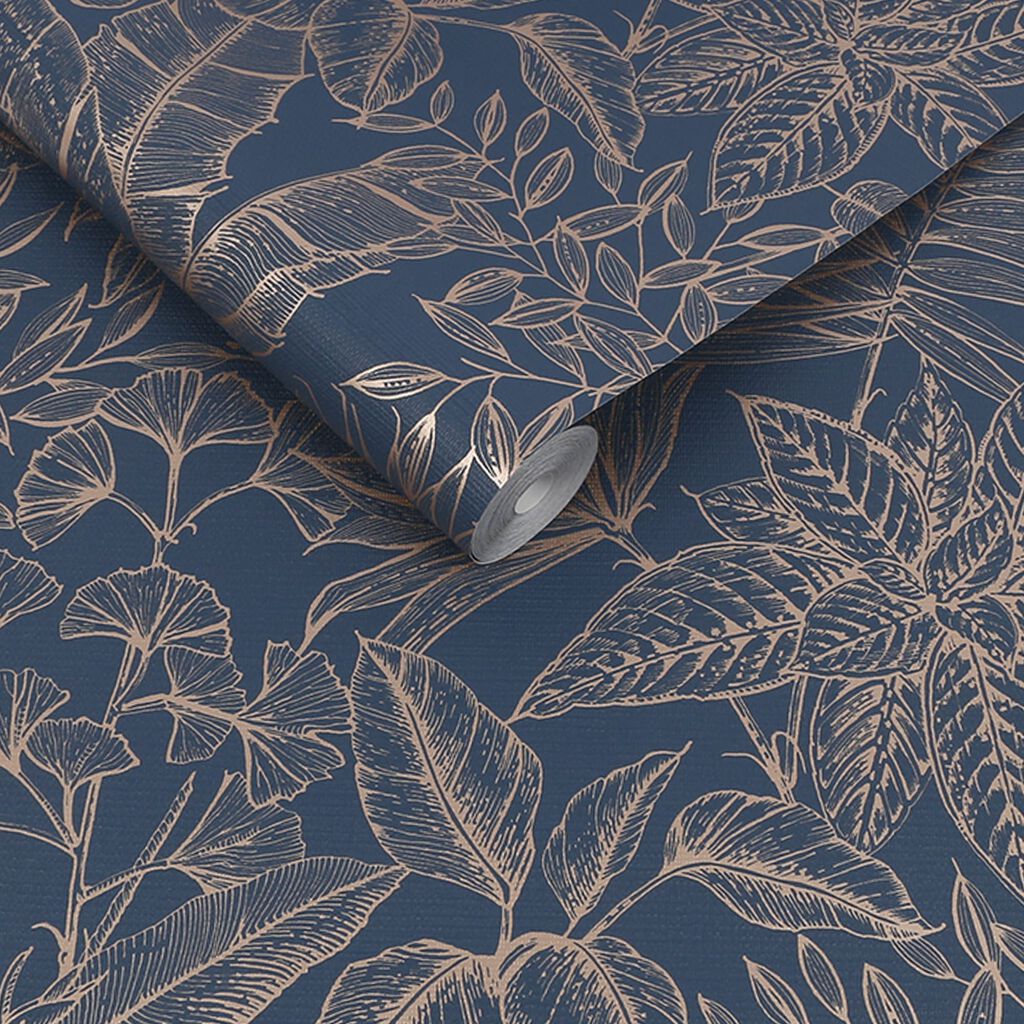115717 - Paradise Wallpaper - Sapphire - Boutique Luxury