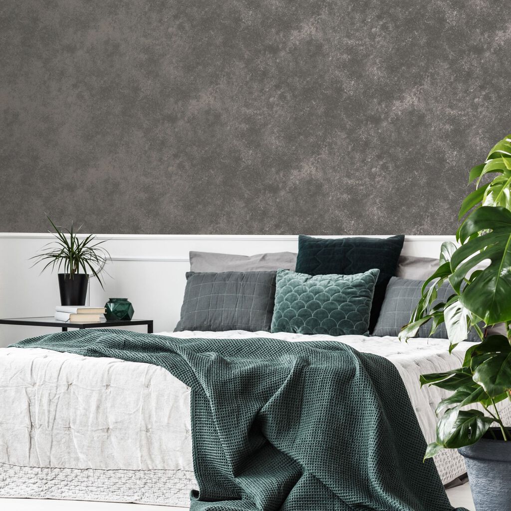 115724 - Gilded Concrete Wallpaper - Quartz - Boutique Luxury