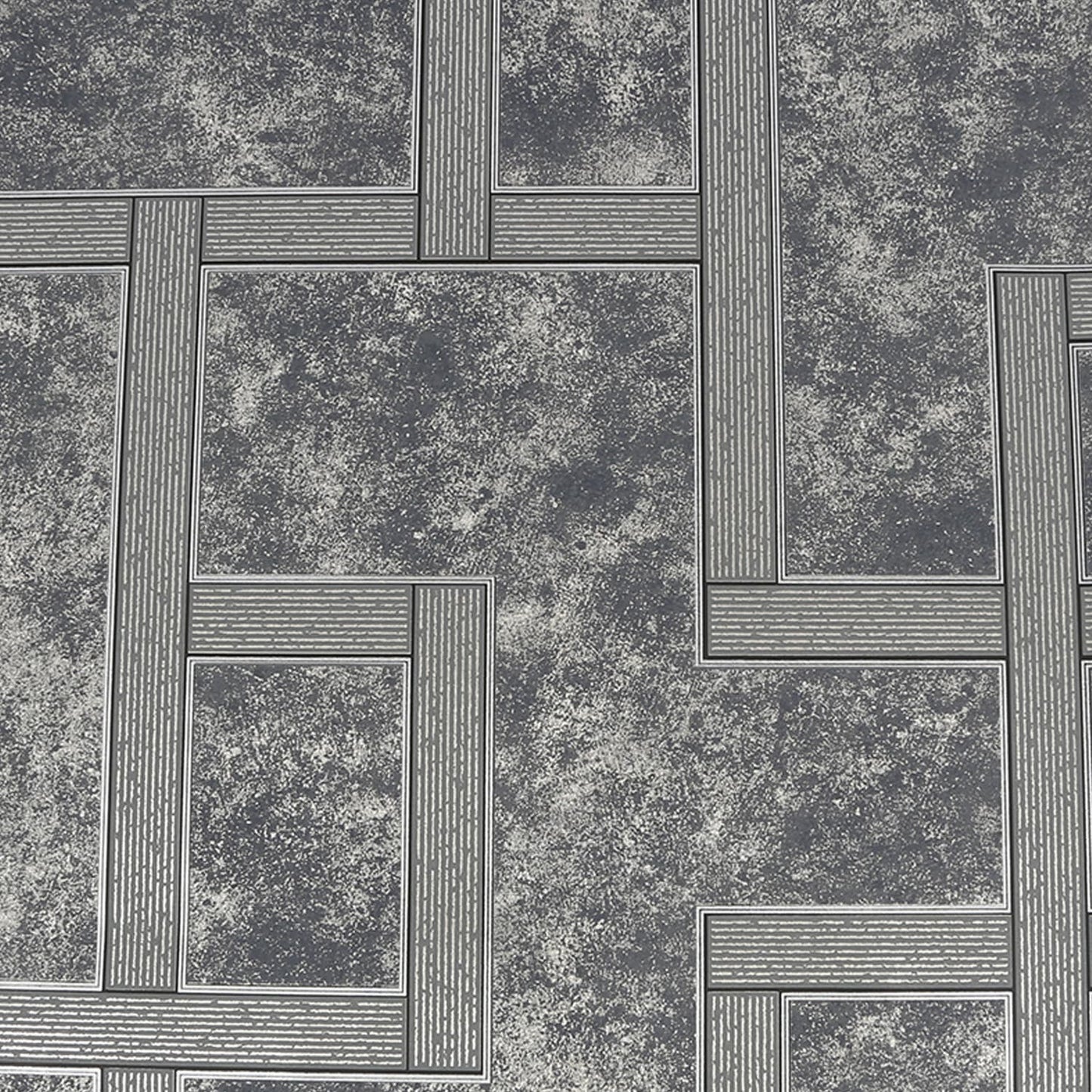115726 - Gilded Greek Key Wallpaper - Onyx - Boutique Luxury
