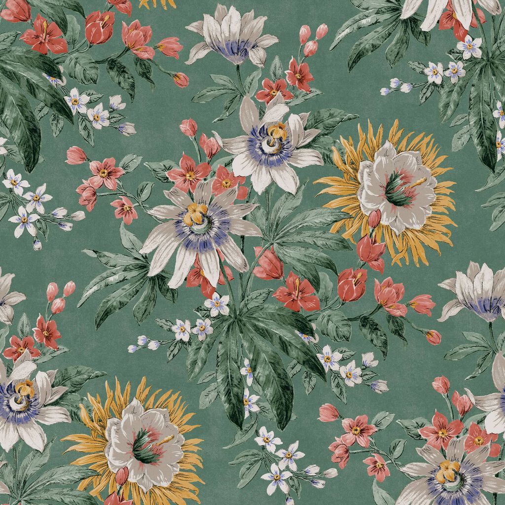 116633 - Martha Wallpaper - Viridian - Boutique Luxury