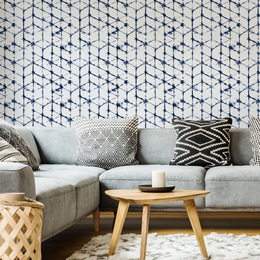 117720 - Tie Dye Wallpaper - Indigo - Superfresco Easy