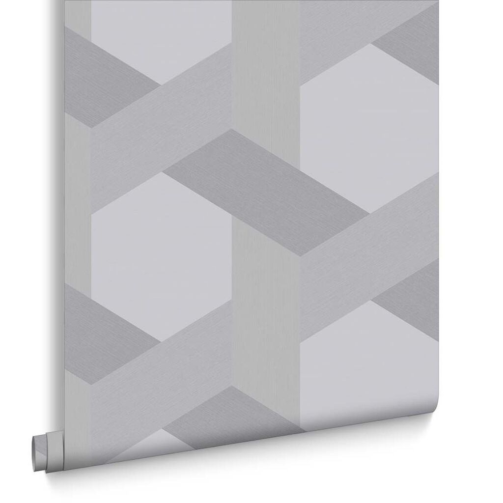 118027 - Fractal Wallpaper - Grey - Graham & Brown