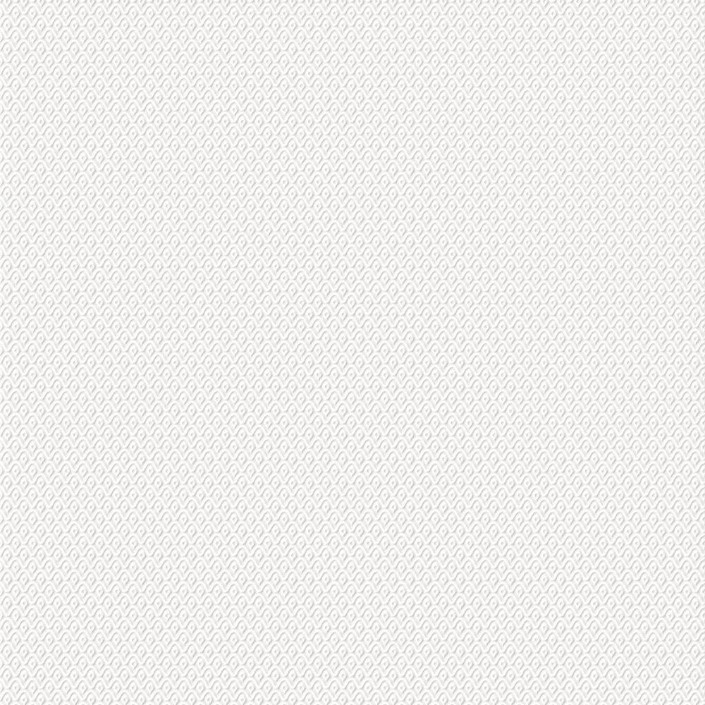 118168 - Edern Paintable Wallpaper - White - Laura Ashley