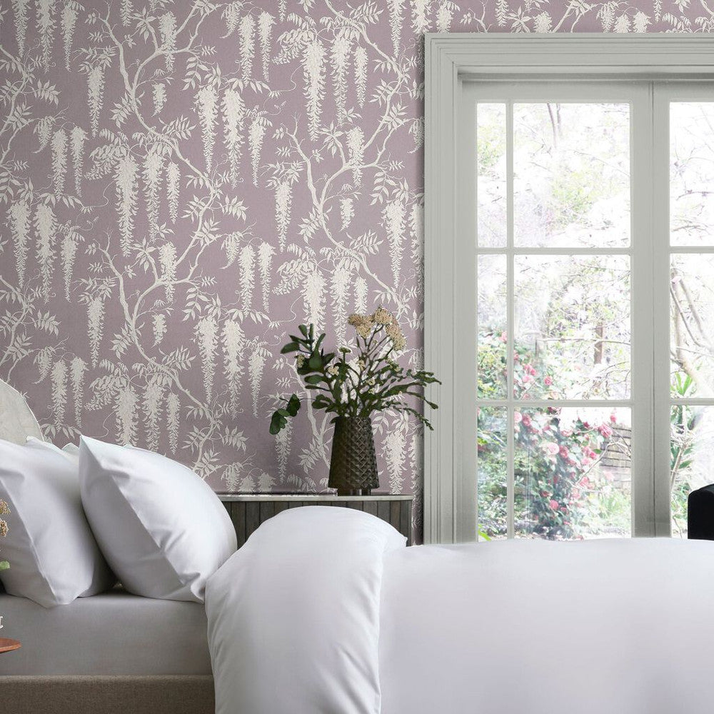 118253 - Wisteria Trails Wallpaper - Mauve - Next
