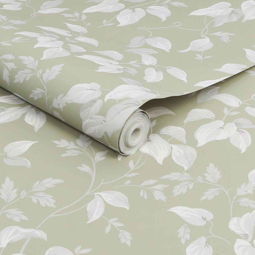 118259 - Trail Flower Wallpaper - Green - Next