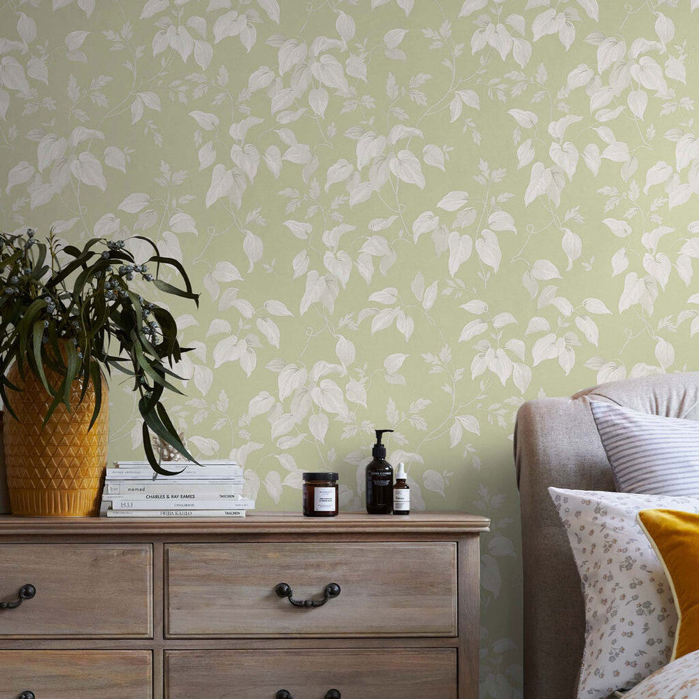 118259 - Trail Flower Wallpaper - Green - Next