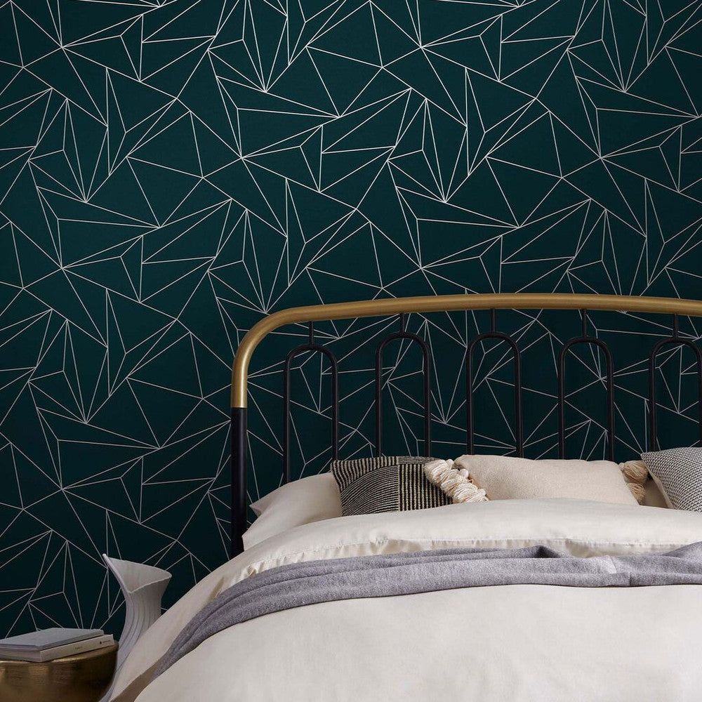 118279 - Scatter Geo Wallpaper - Teal - Next