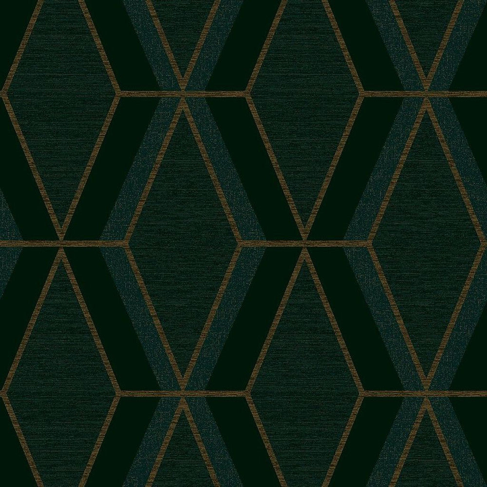 118284 - Optical Triangle Wallpaper - Green - Next