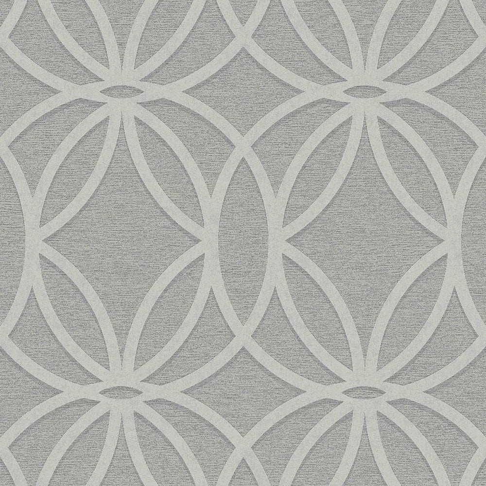 118288 - Luxe Eclipse Wallpaper - Grey - Next