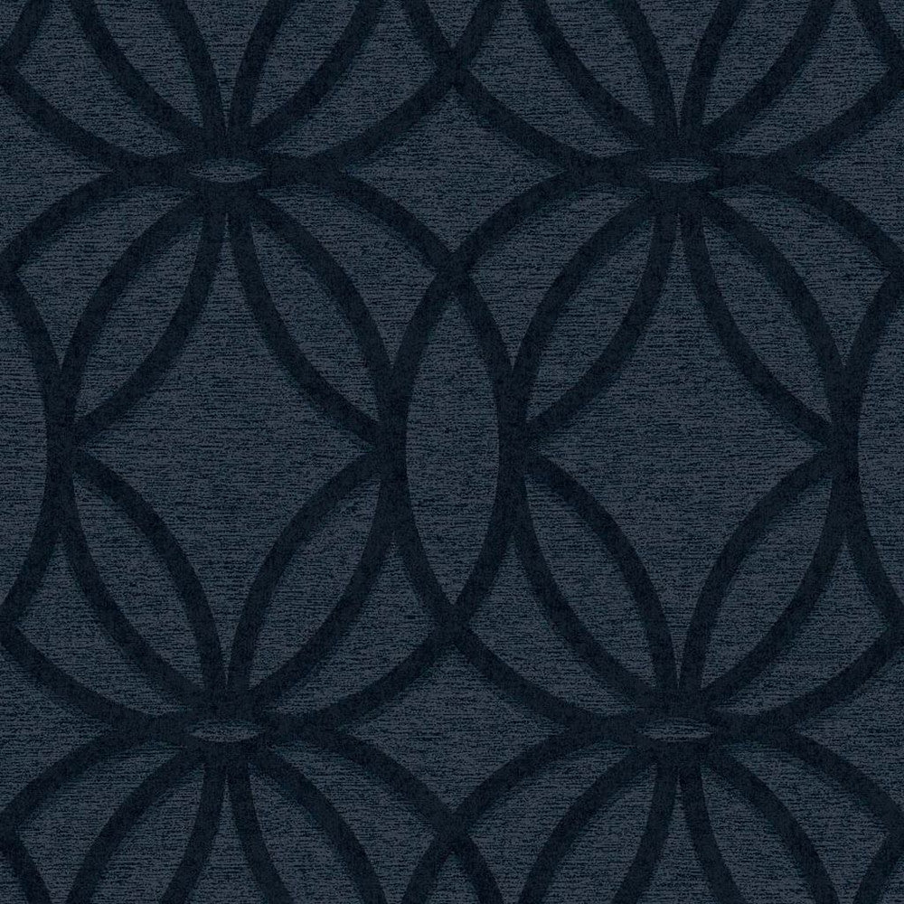 118290 - Luxe Eclipse Wallpaper - Navy - Next