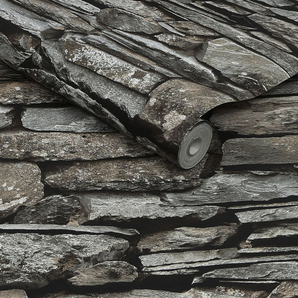 118307 - Ledgestone Wall Wallpaper - Neutral - Next