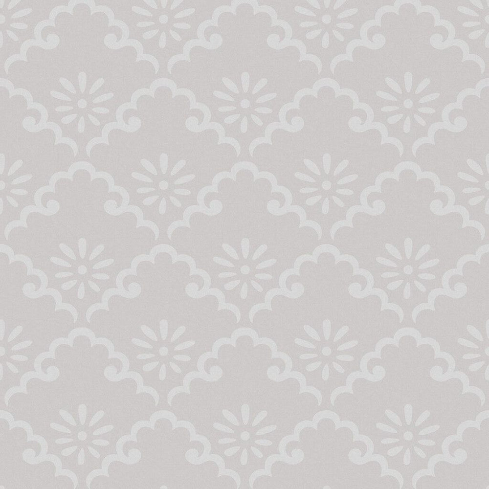118476 - Coralie Wallpaper - Sugared Grey - Laura Ashley