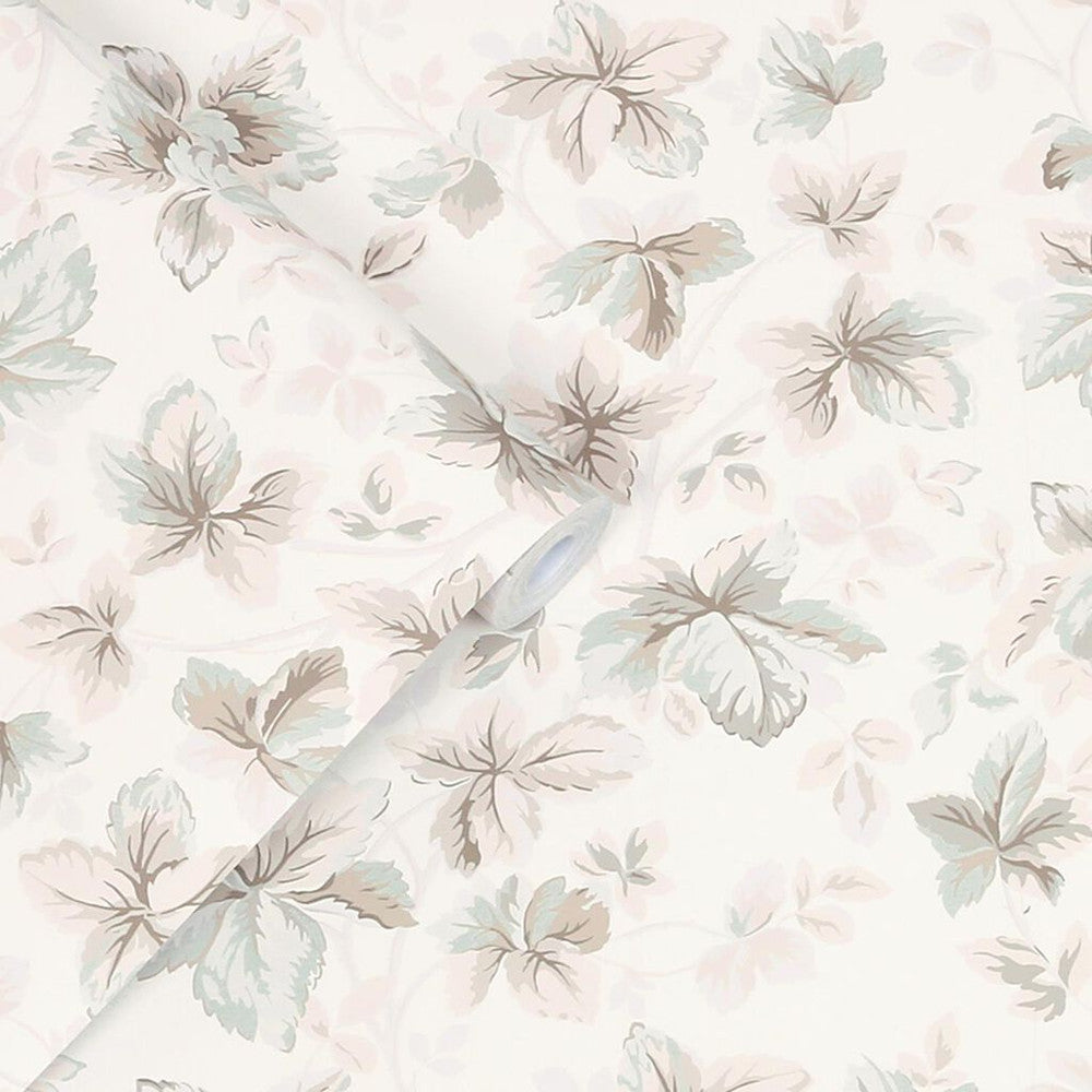 118481 - Autumn Leaves Wallpaper - Natural - Laura Ashley