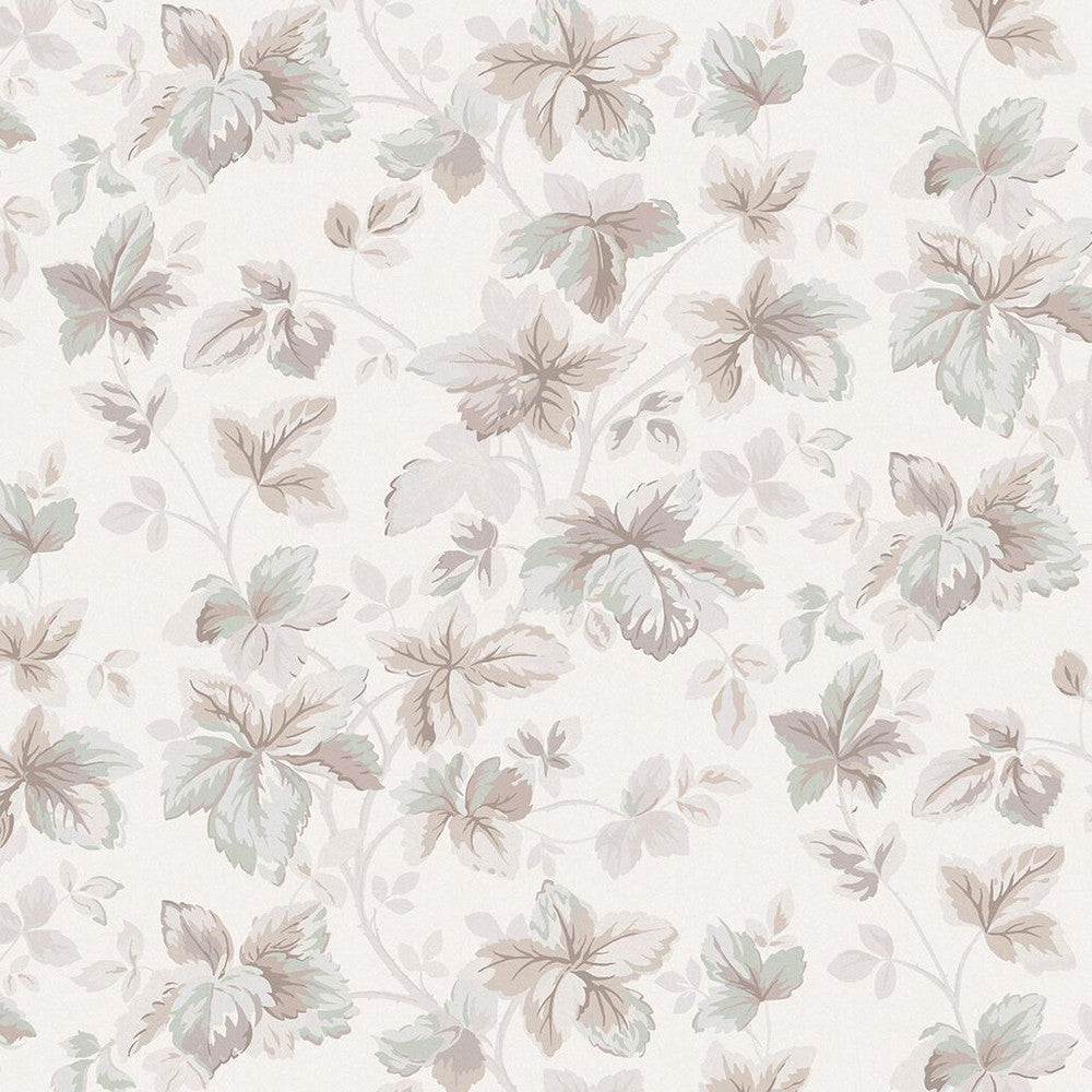 118481 - Autumn Leaves Wallpaper - Natural - Laura Ashley