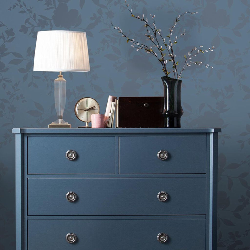 118484 - Westbourne Wallpaper - Midnight Blue - Laura Ashley