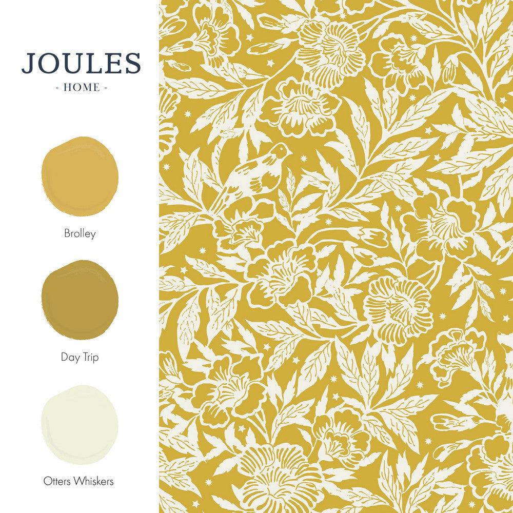 118542 - Twilight Ditsy Wallpaper - Antique Gold - Joules
