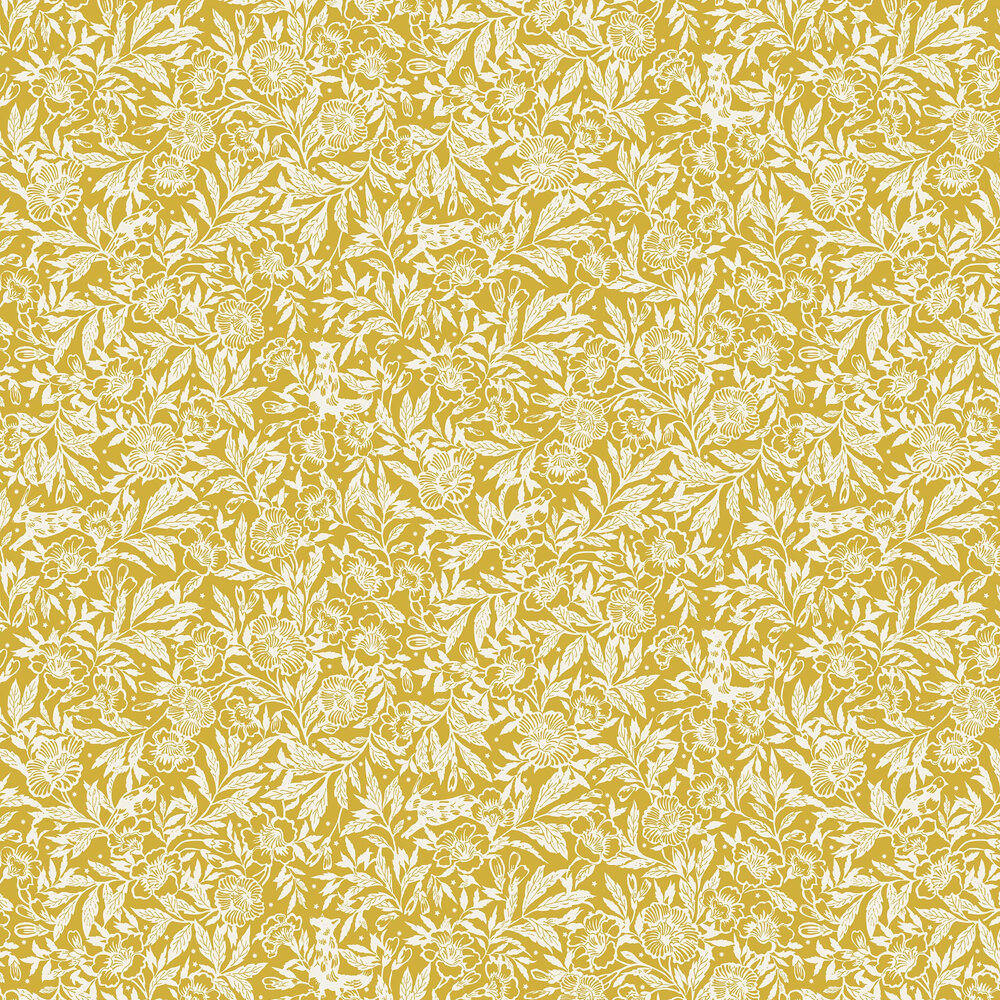 118542 - Twilight Ditsy Wallpaper - Antique Gold - Joules