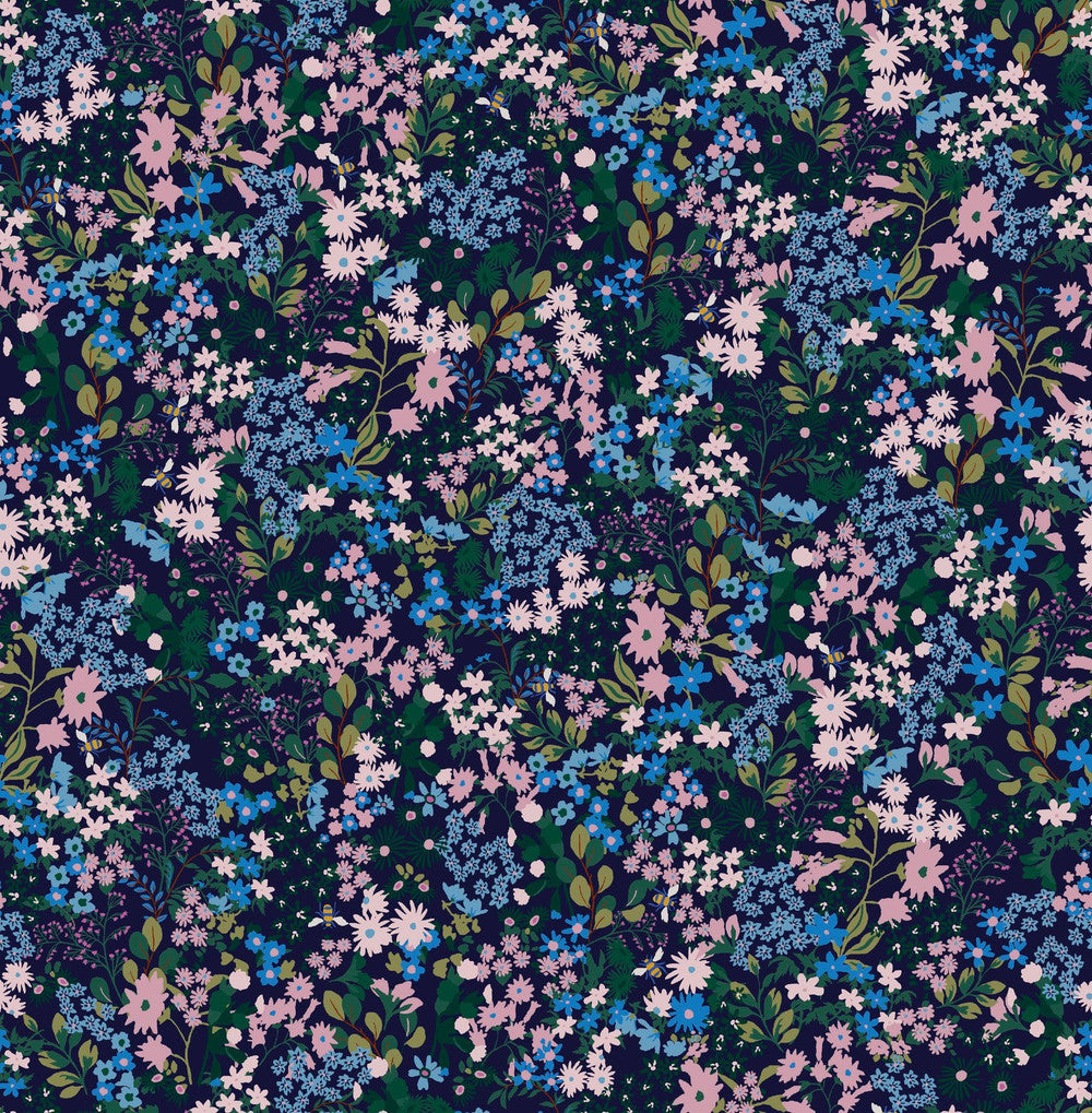 118570 - Gilmorton Ditsy Garden Wallpaper - Green - Joules