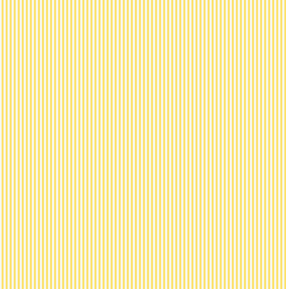 118584 - Country Critters Ticking Stripe Wallpaper - Lemon - Joules