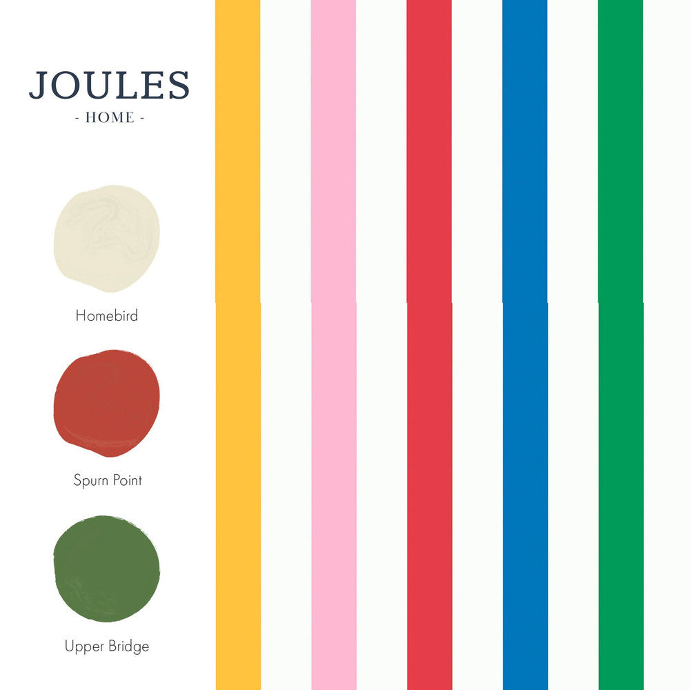 118585 - Country Critters Chunky Stripe Wallpaper - Multi - Joules