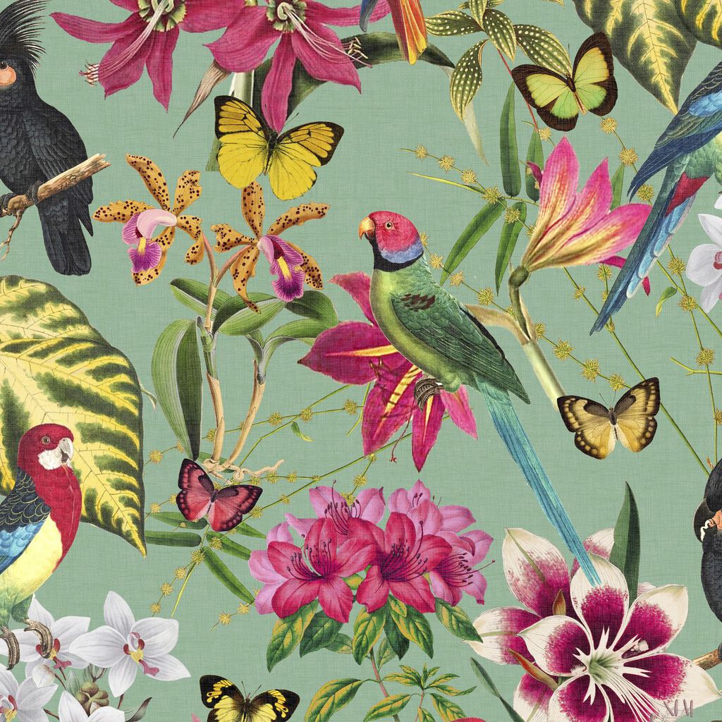 118618 - Paradiso Wallpaper - Green - Envy