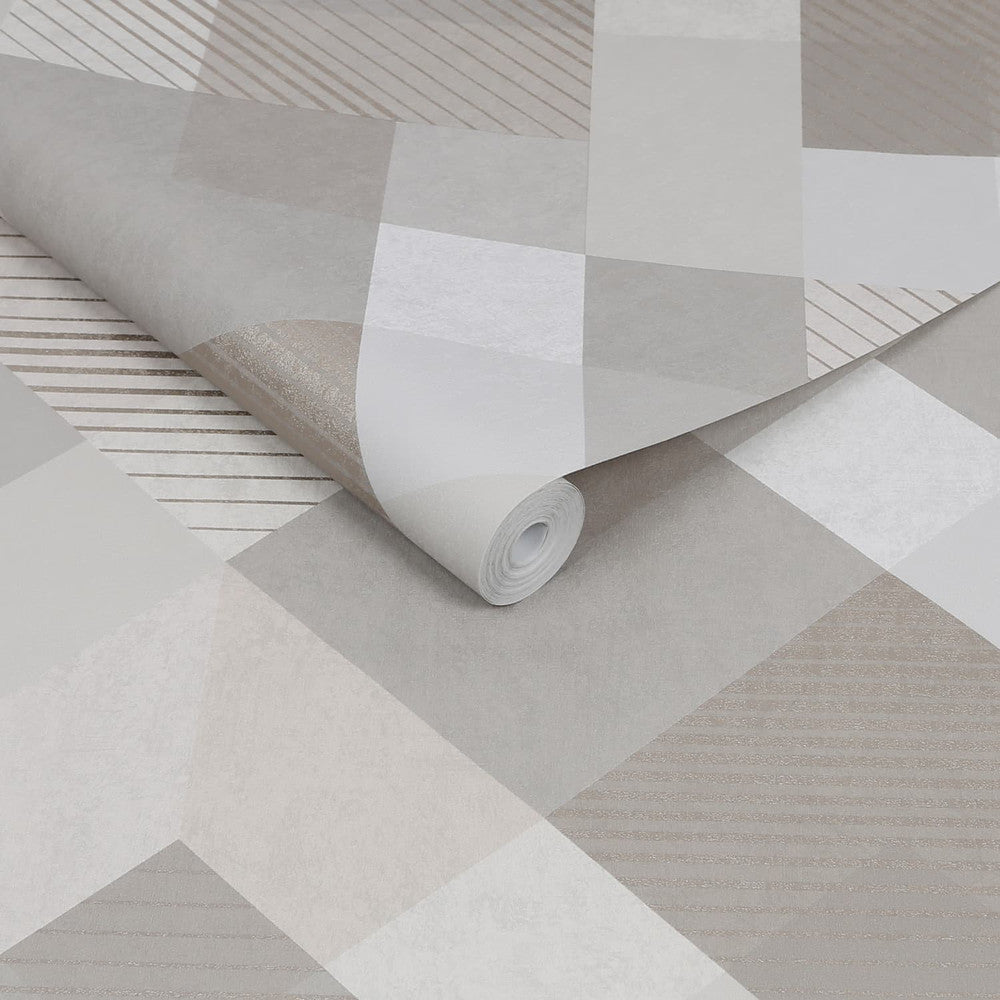 118708 - Kaleidoscope Wallpaper - Champagne - Superfresco Easy