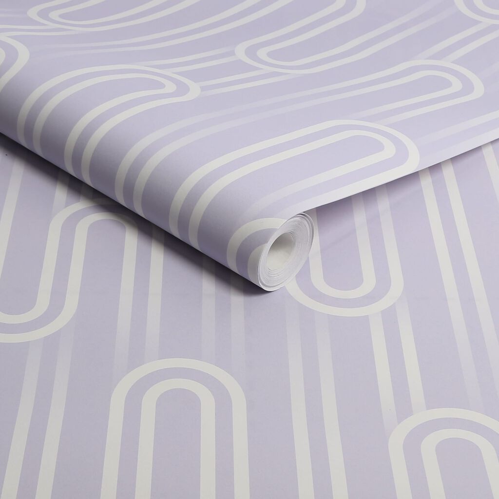 118731 - Ups n Downs Wallpaper - Lavender - Envy