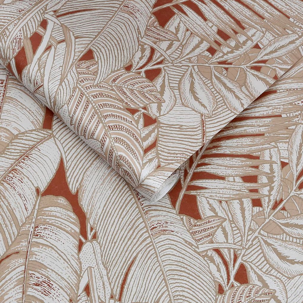 119671 - Paradys Wallpaper - Alizarin - Graham & Brown