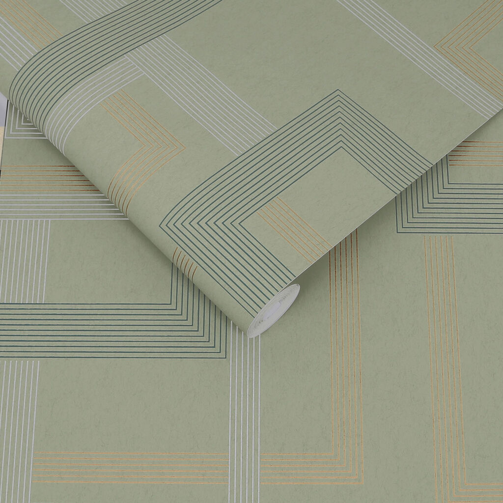 119685 - Entwine Wallpaper - Sage - Graham & Brown