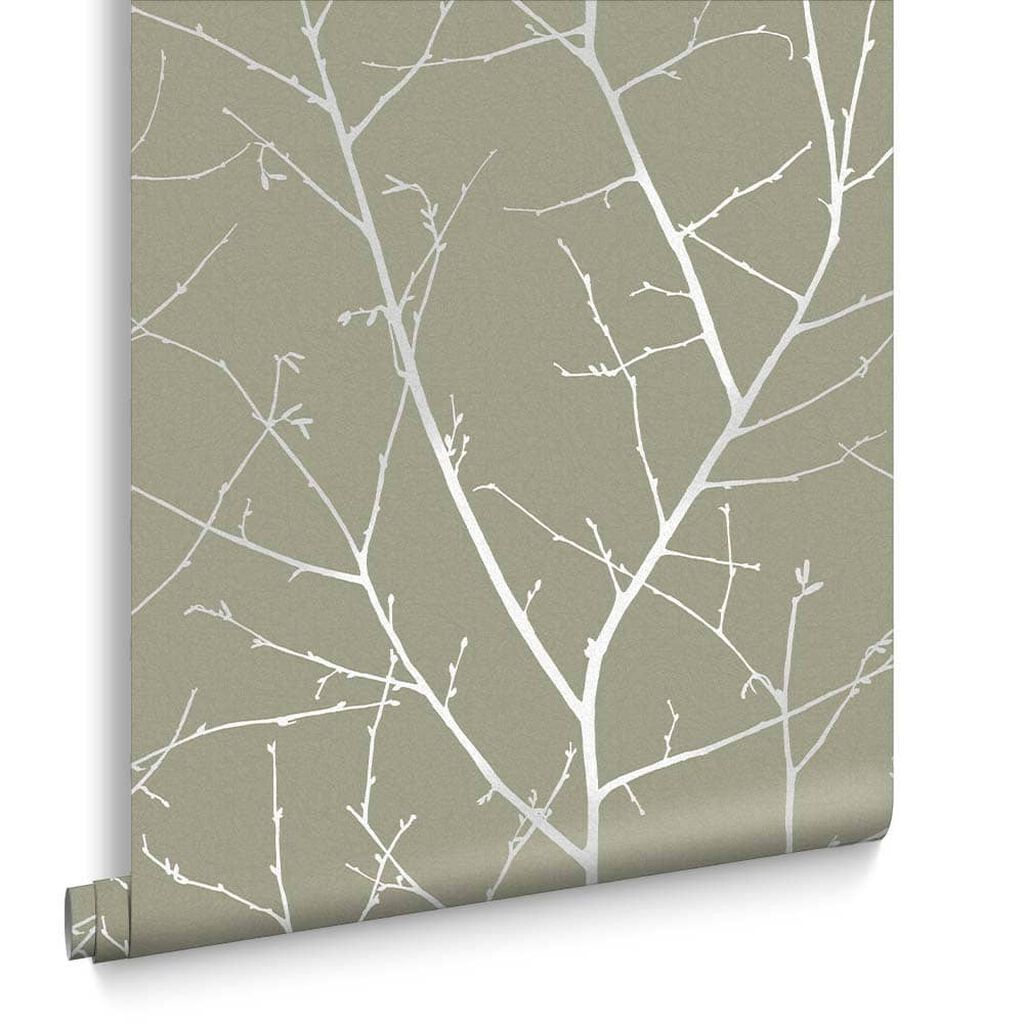 119797 - Boreas Wallpaper - Sage - Graham & Brown