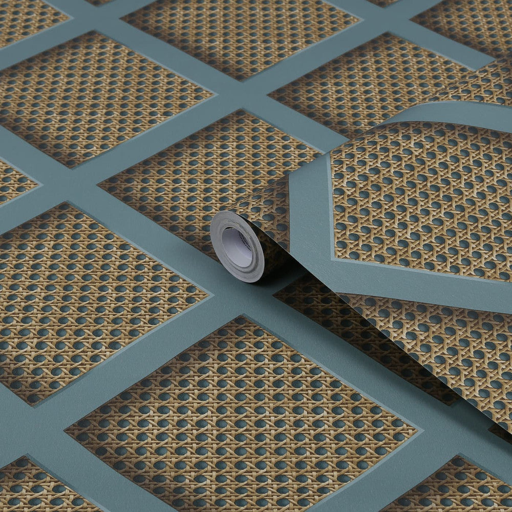 119805 - Ocean Panel Rattan Wallpaper - Natural - Superfresco Easy