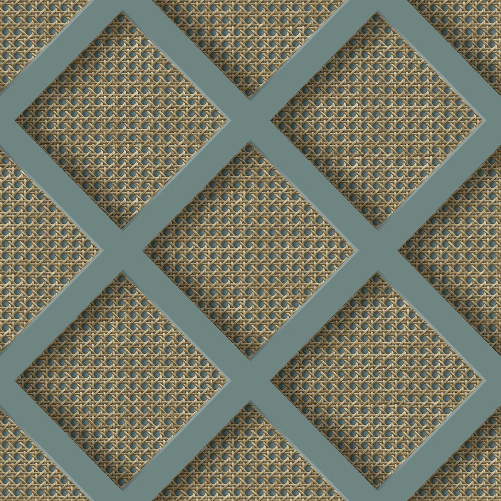 119805 - Ocean Panel Rattan Wallpaper - Natural - Superfresco Easy
