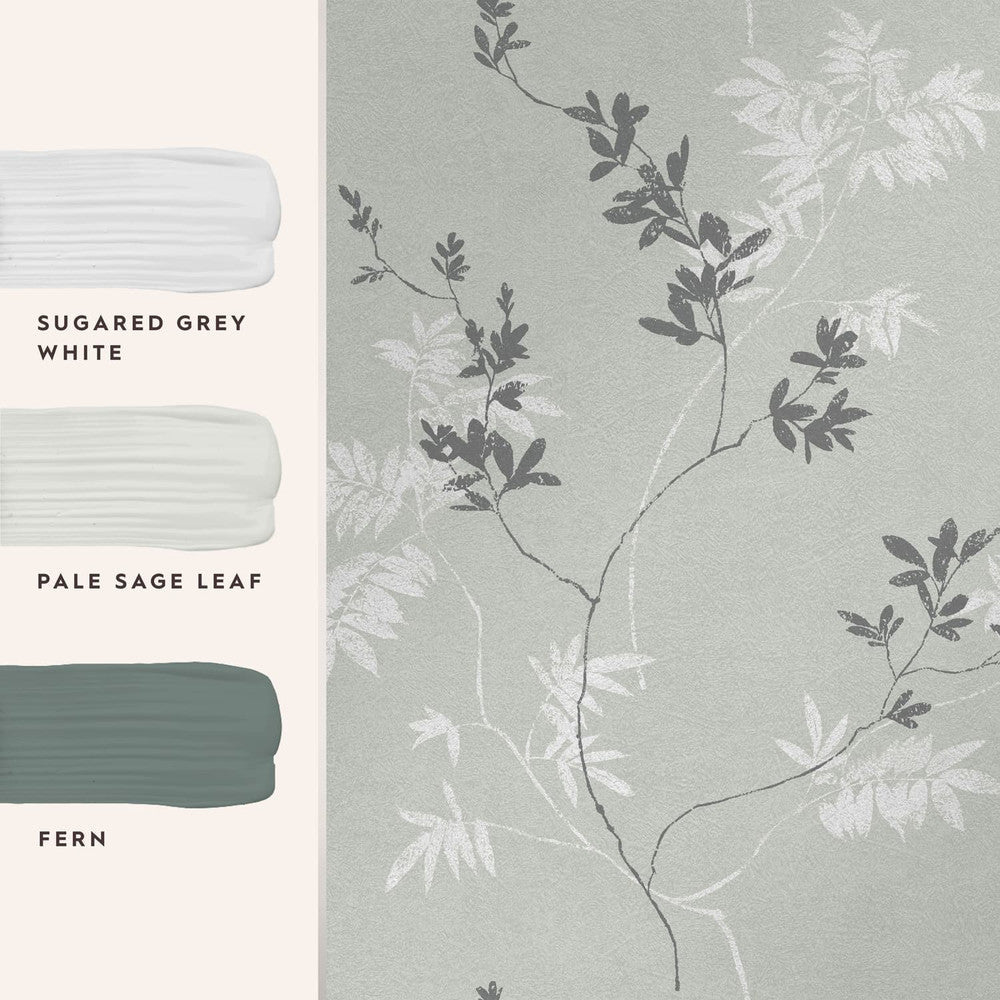 119840 - Mari Wallpaper - Mineral Green - Laura Ashley