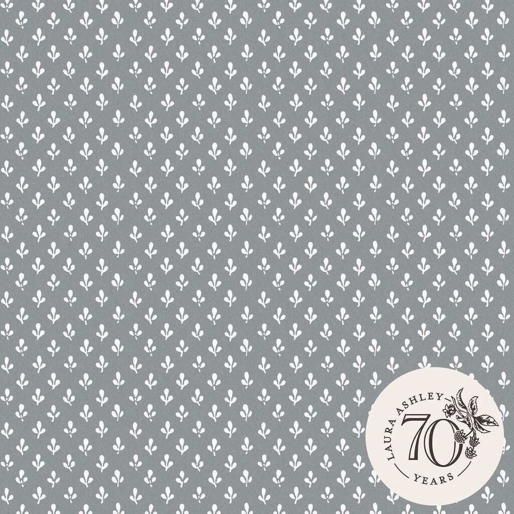 119861 - Trefoil Wallpaper - Slate Grey - Laura Ashley