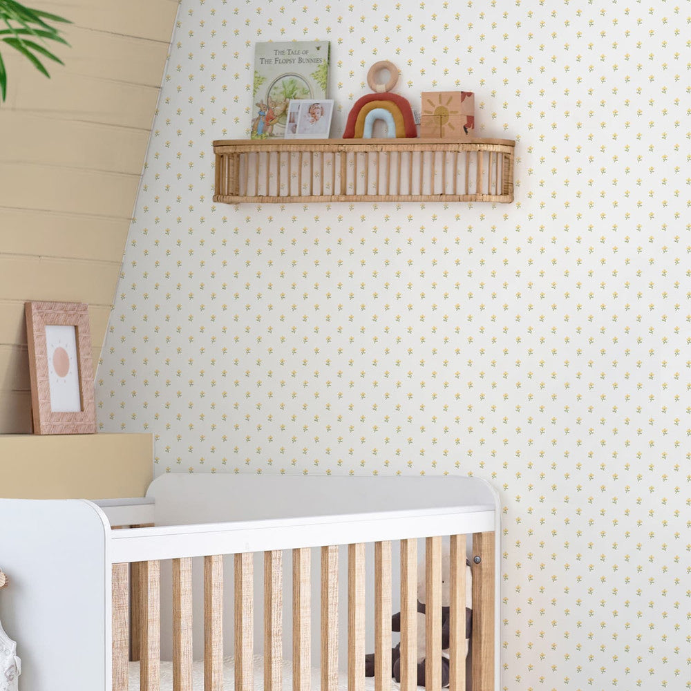 119866 - Wood Wallpaper - Violet Ochre Yellow - Laura Ashley