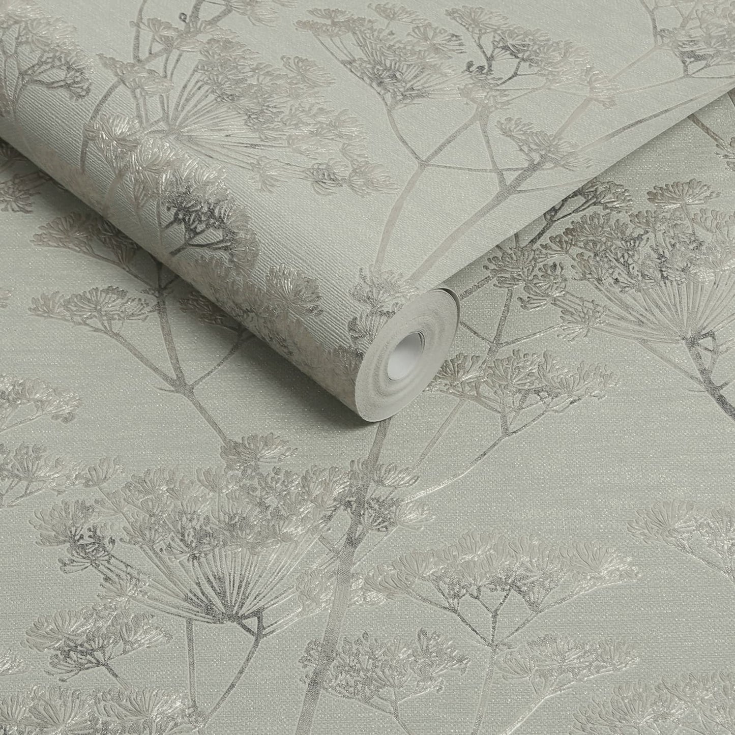 119965 - Serene Seedhead Wallpaper - Sage - Boutique Luxury