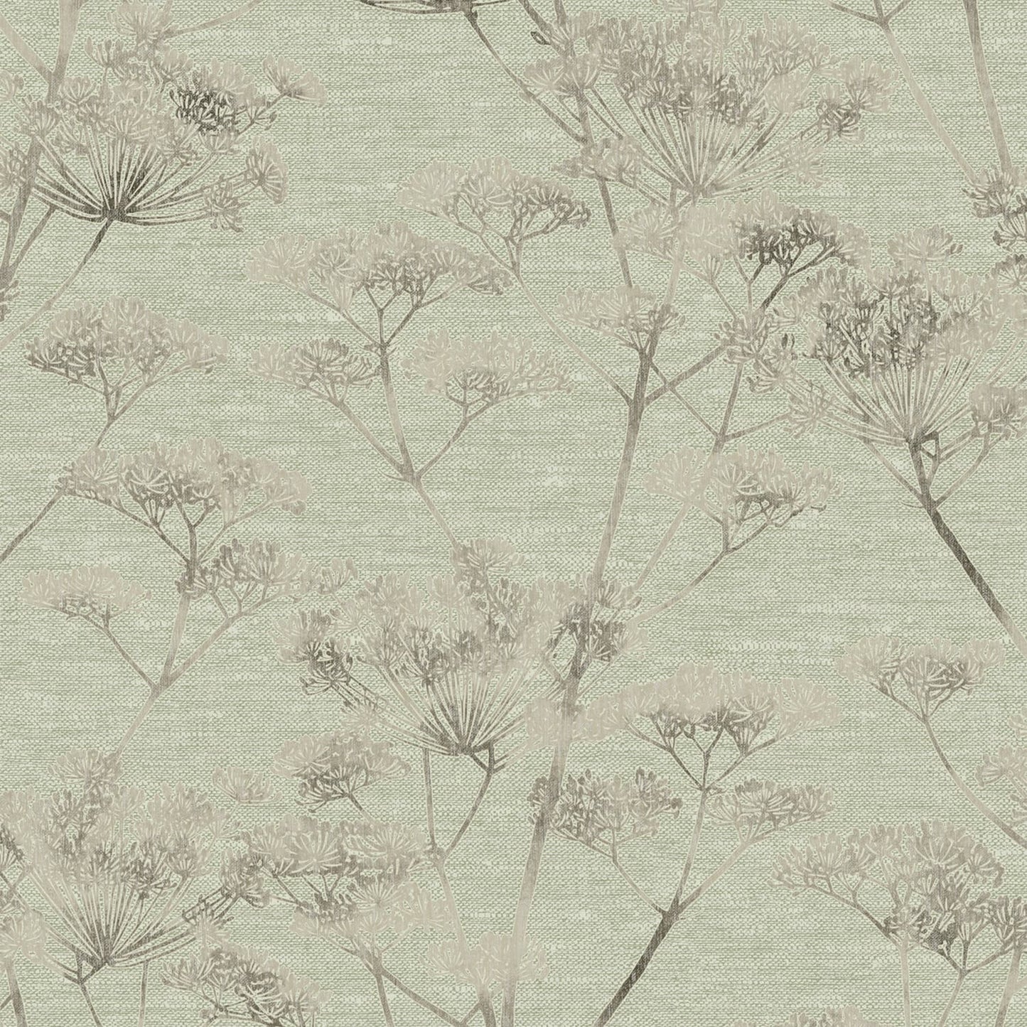 119965 - Serene Seedhead Wallpaper - Sage - Boutique Luxury