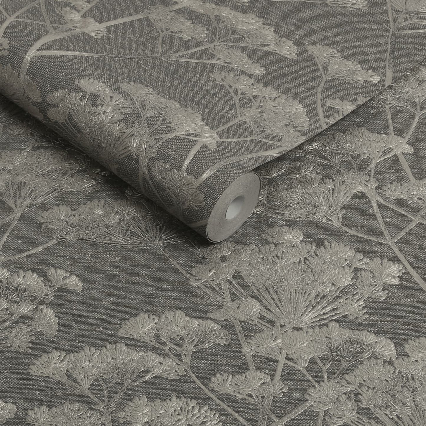 119966 - Serene Seedhead Wallpaper - Taupe & Gold - Boutique Luxury