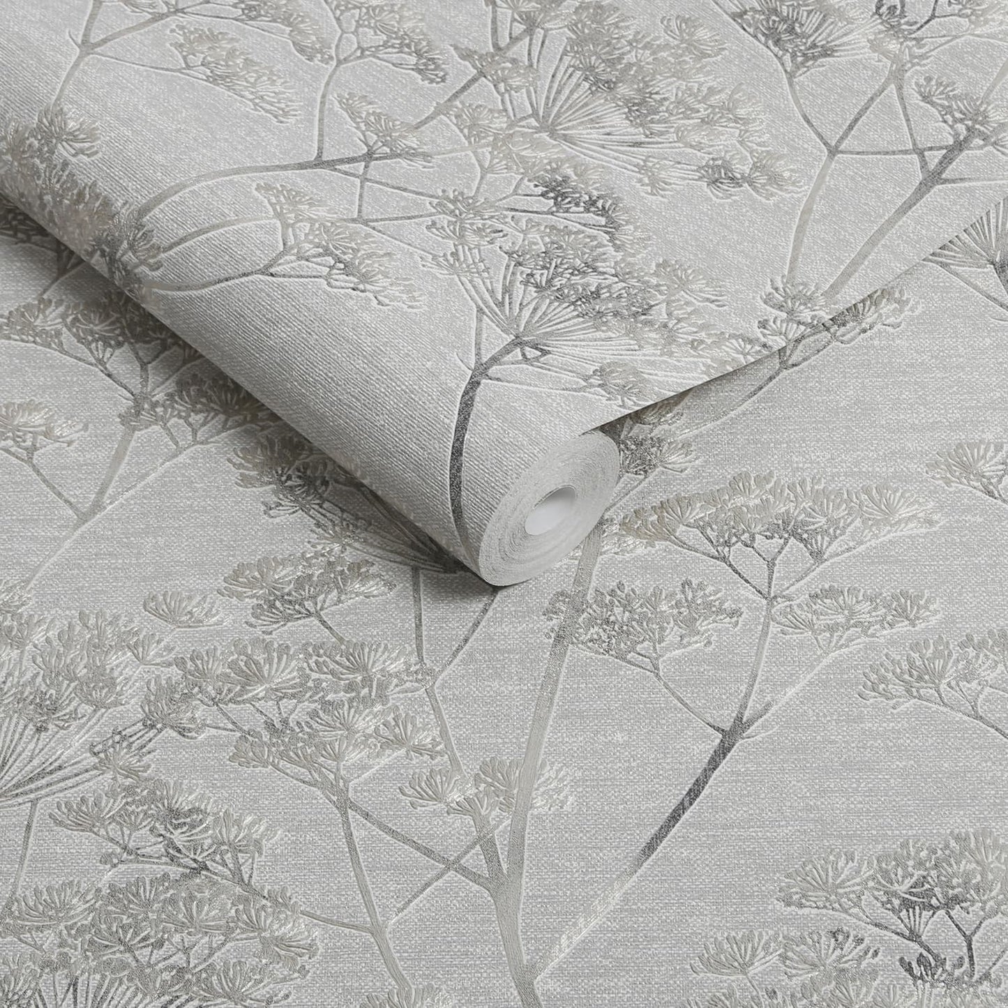 119968 - Serene Seedhead Wallpaper - Gray - Boutique Luxury