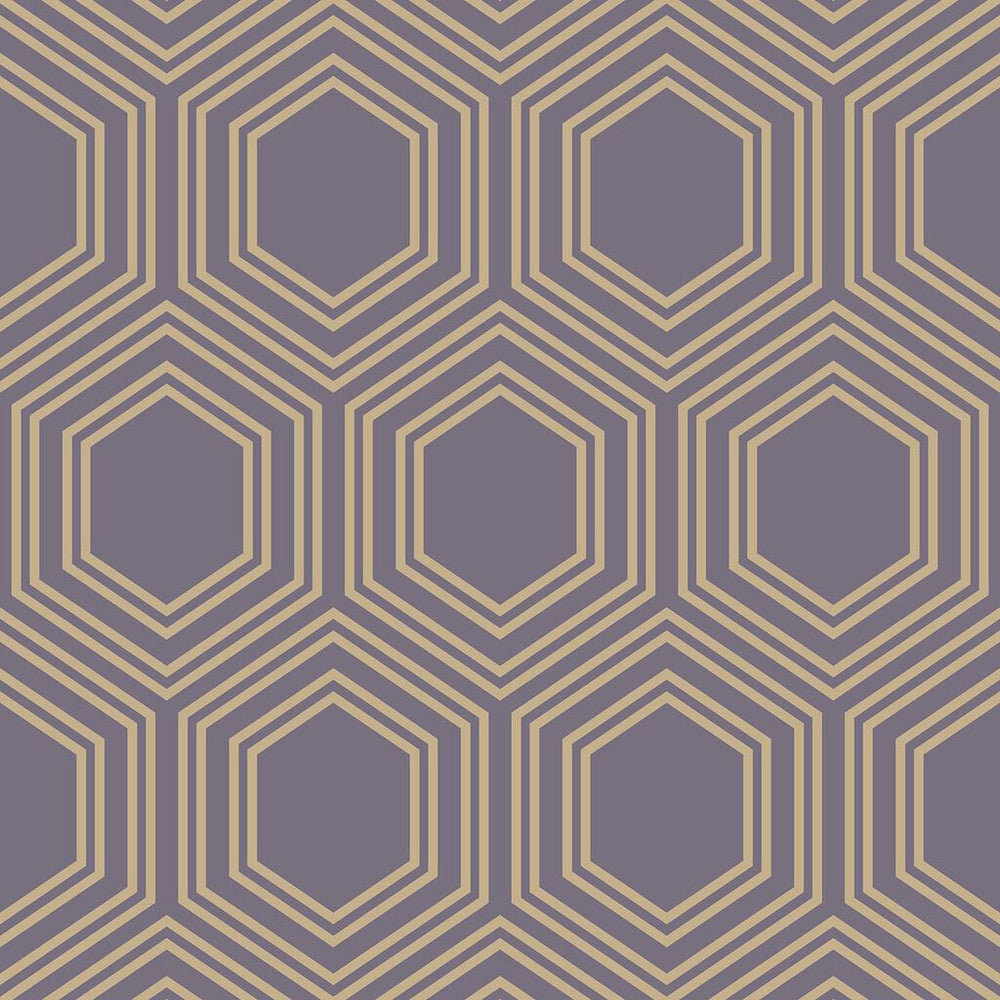 120199 - Honeycomb Geo Wallpaper - Mauve - Next