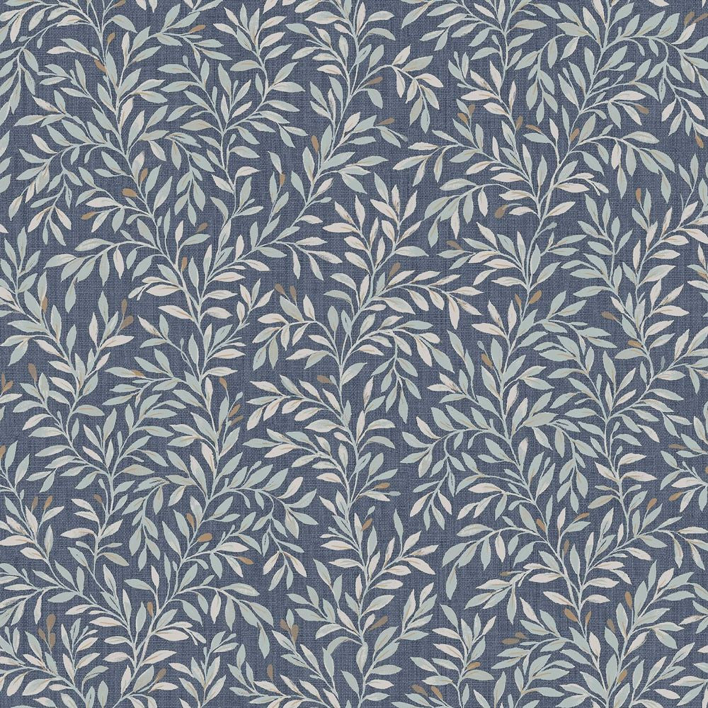 120203 - Ditsy Leaf Wallpaper - Navy - Next