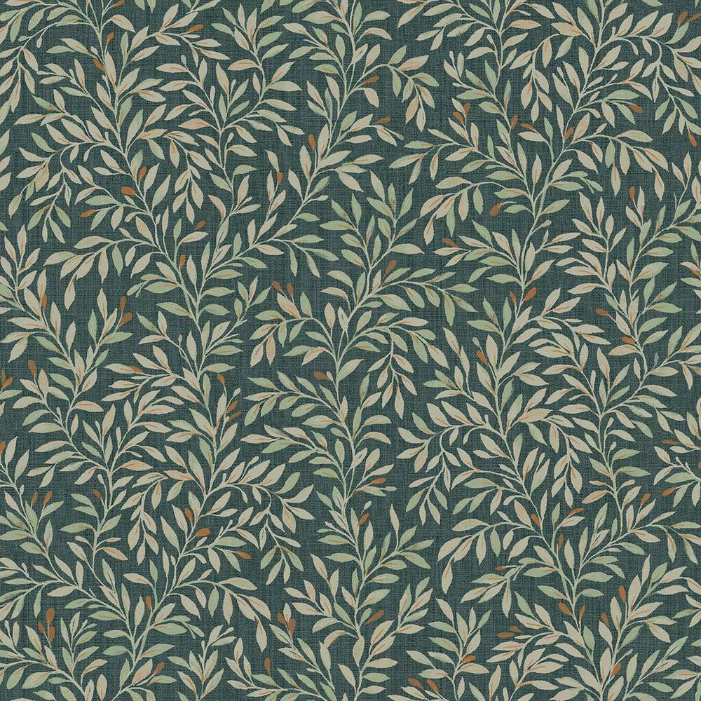 120204 - Ditsy Leaf Wallpaper - Emerald - Next