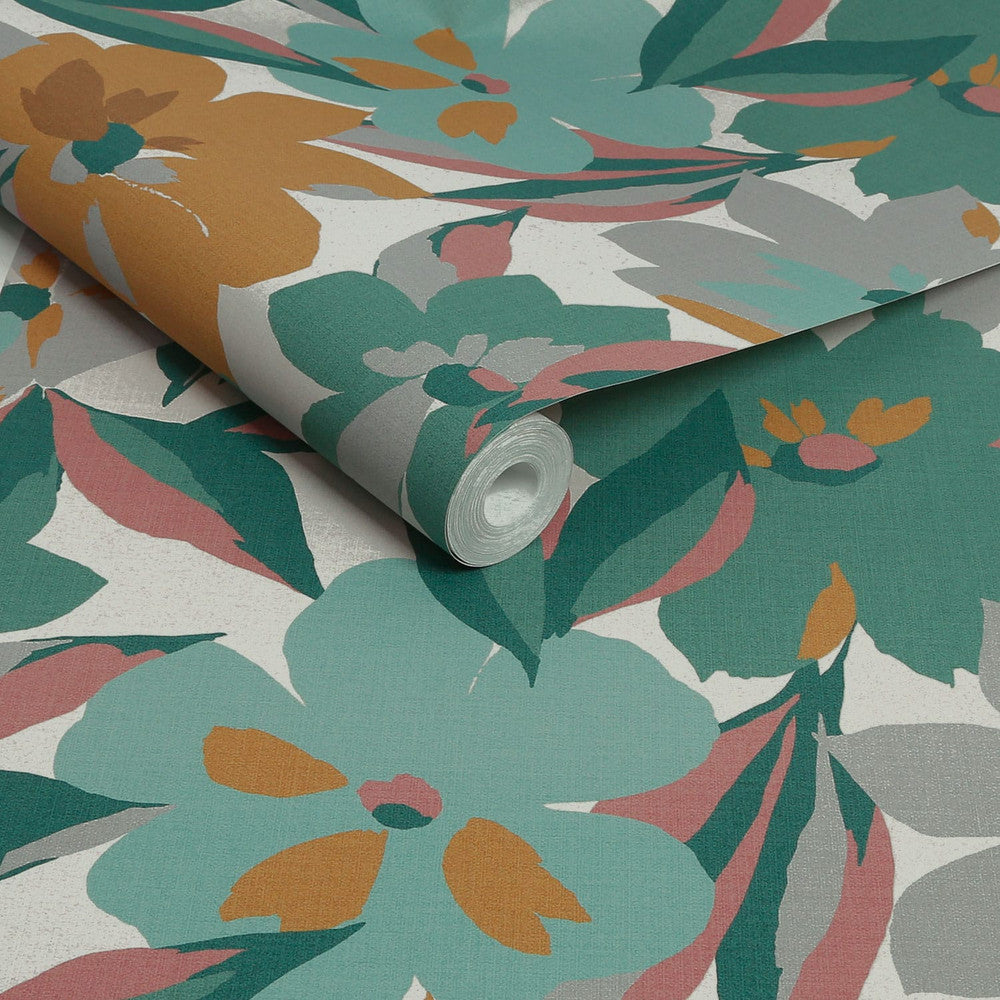 120207 - Hot House Floral Wallpaper - Sunshine - Next
