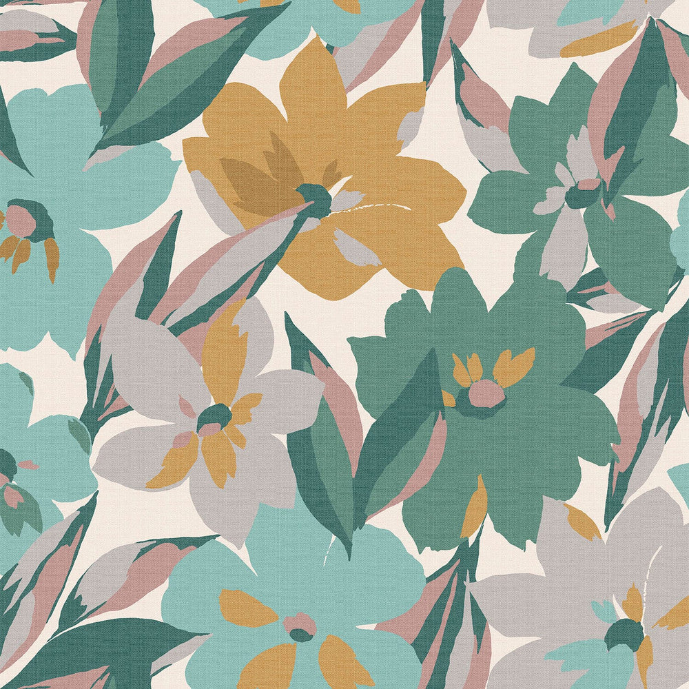 120207 - Hot House Floral Wallpaper - Sunshine - Next