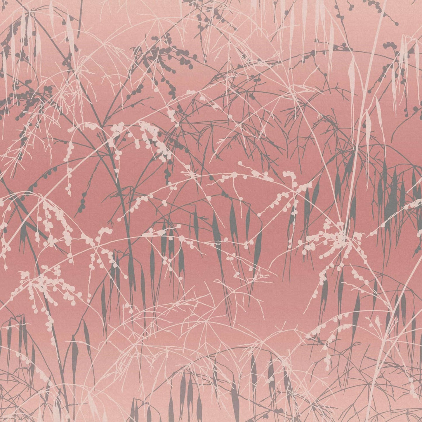 120370 - Meadow Grass Wallpaper - Shell & Pewter - Clarissa Hulse