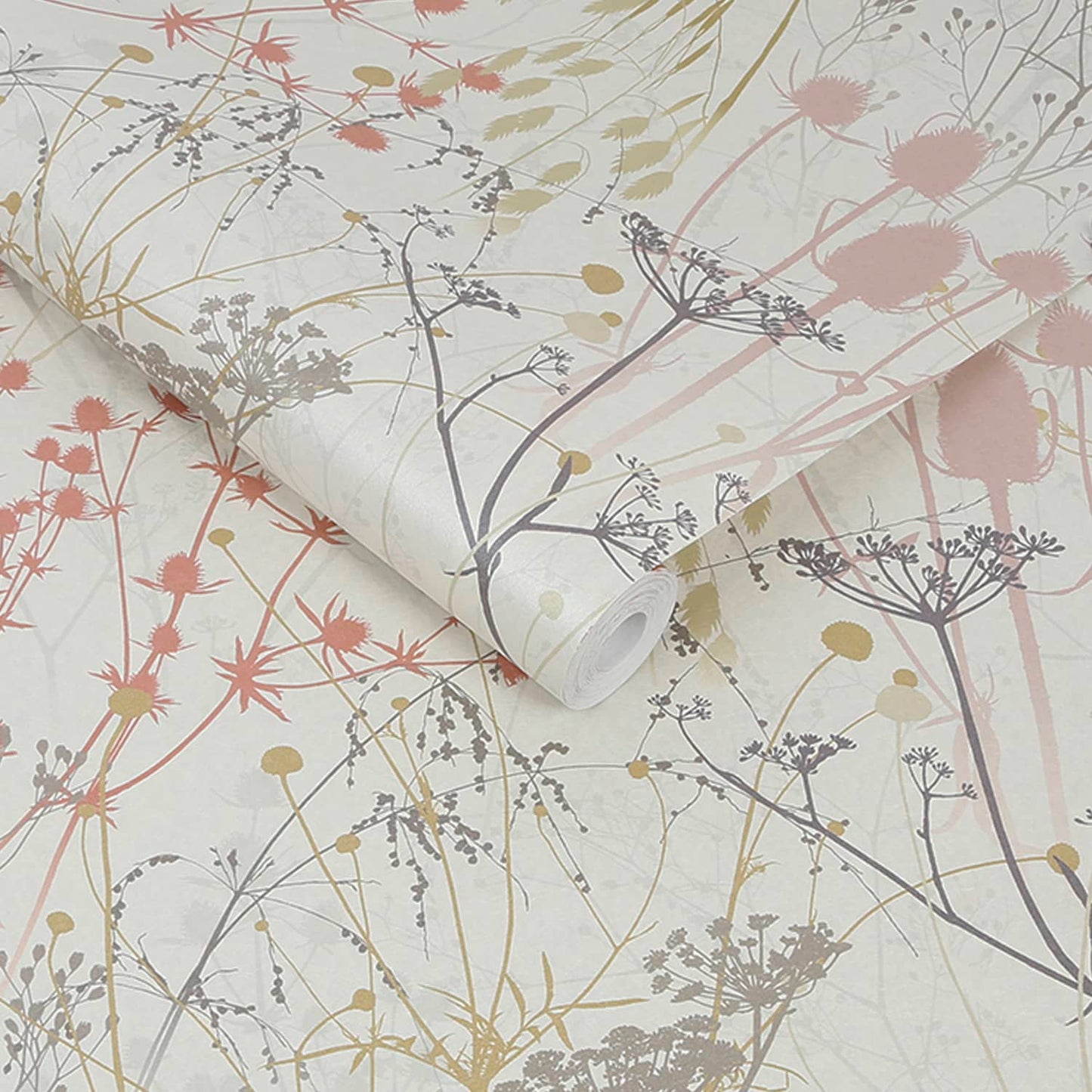 120371 - Summer Border Wallpaper - Shell - Clarissa Hulse